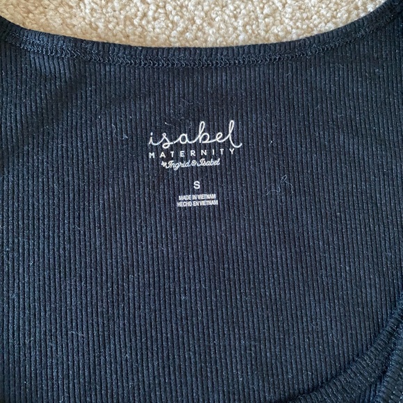 Isabel Maternity Black Tank Top - Picture 3 of 3